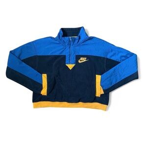 Nike Blue and Gold Half-Zip Jacket + Pant SET | CJ4927-010